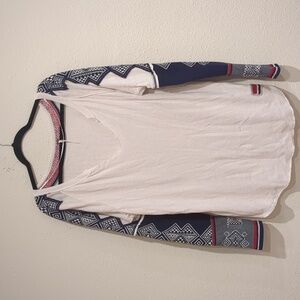 Free People Boho Tribal Sweatshirt Size Large